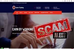Apex Typing Scam