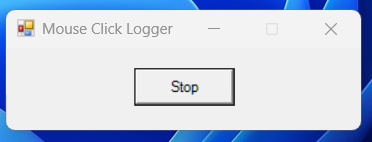 Mouse Click Logger